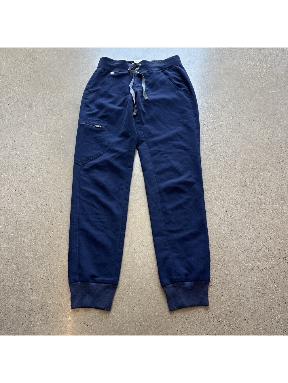 FIGS Pants Womens XXS Navy Blue Jogger Scrub Elastic Waist Drawstring Zamora
